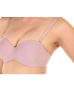 Brassiere peto medio Hanes copa preformada seamless para mujer