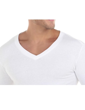 Playera Rinbros cuello V para hombre