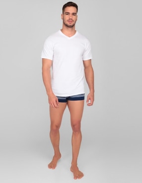 Playera Hanes cuello V para hombre