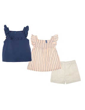 Conjunto Weekend Baby a rayas para niña