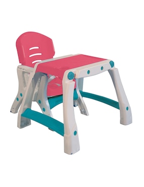 Silla alta Prinsel Caddy 2 en 1 color rosa