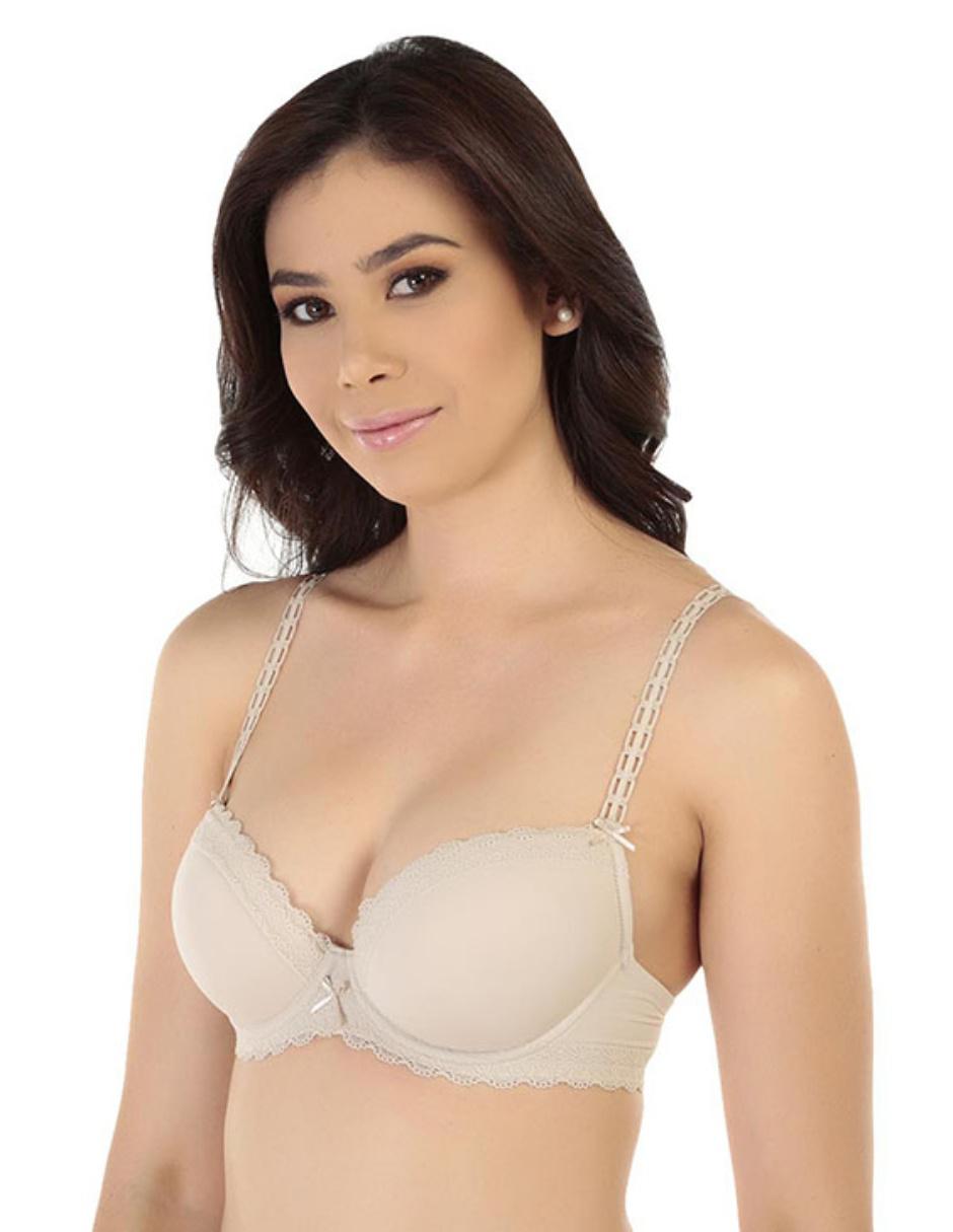 Brassiere demi con copa para mujer 2