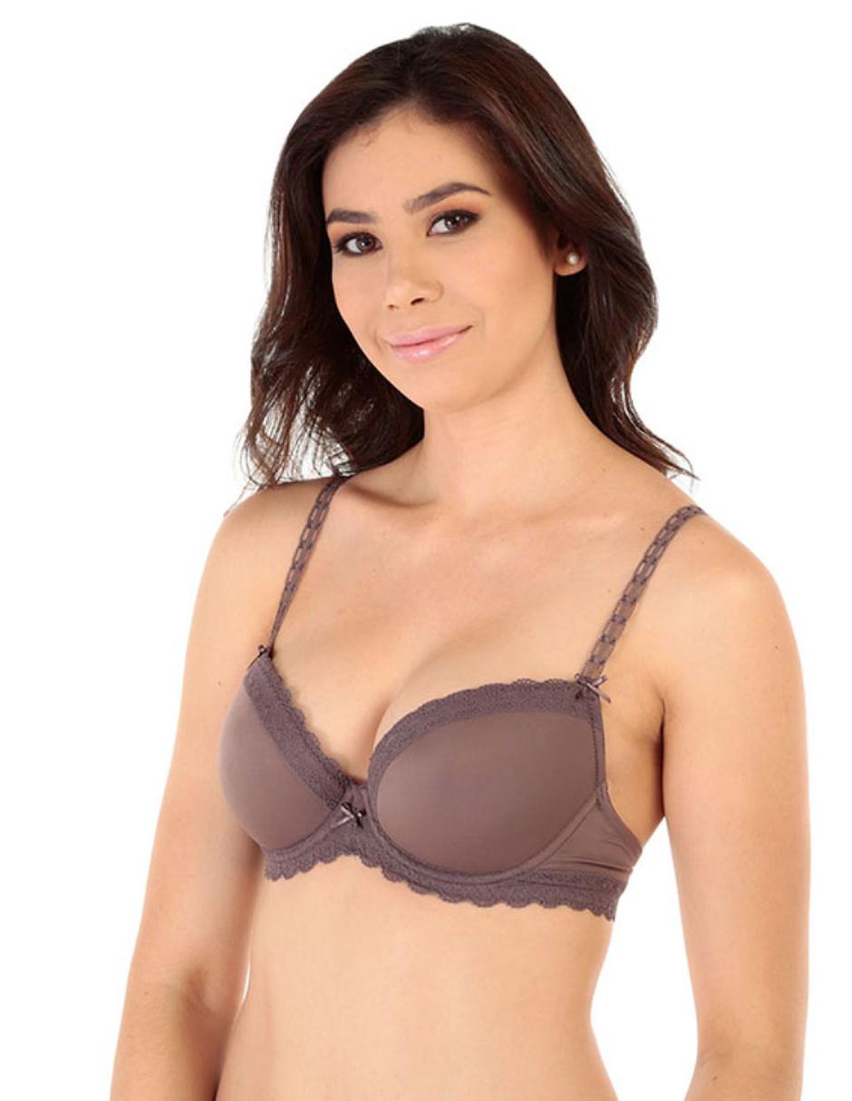 Brassiere demi con copa para mujer 2