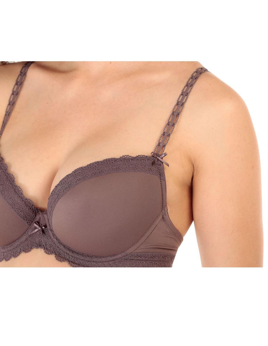 Brassiere demi con copa para mujer 4