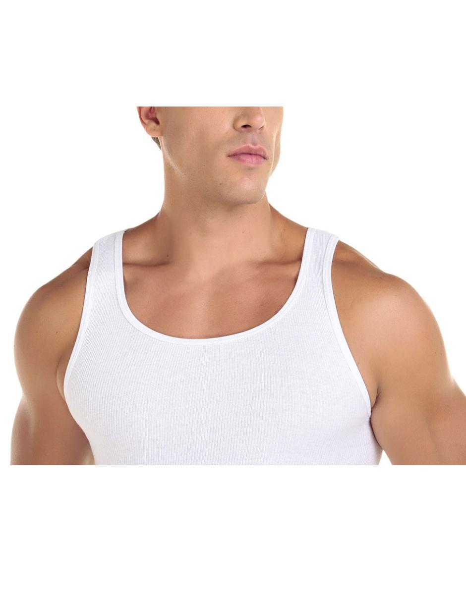 Rinbros Playera Blanca Con Tirantes Set Camiseta Fruit Of The Loom