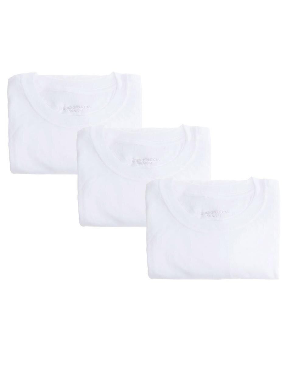 Playera Fruit of the Loom cuello redondo premium 100 % algodón en SB