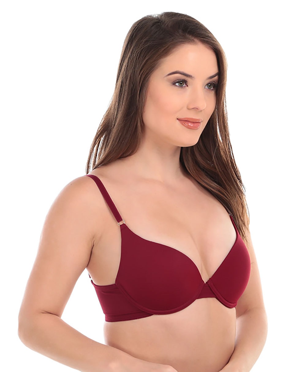 Brassiere demi copa push up para mujer 2
