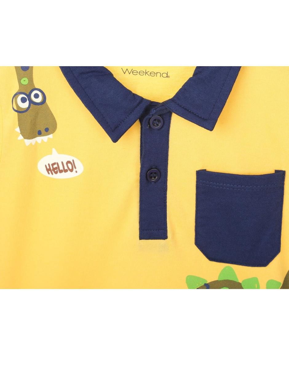 playeras tipo polo estampadas
