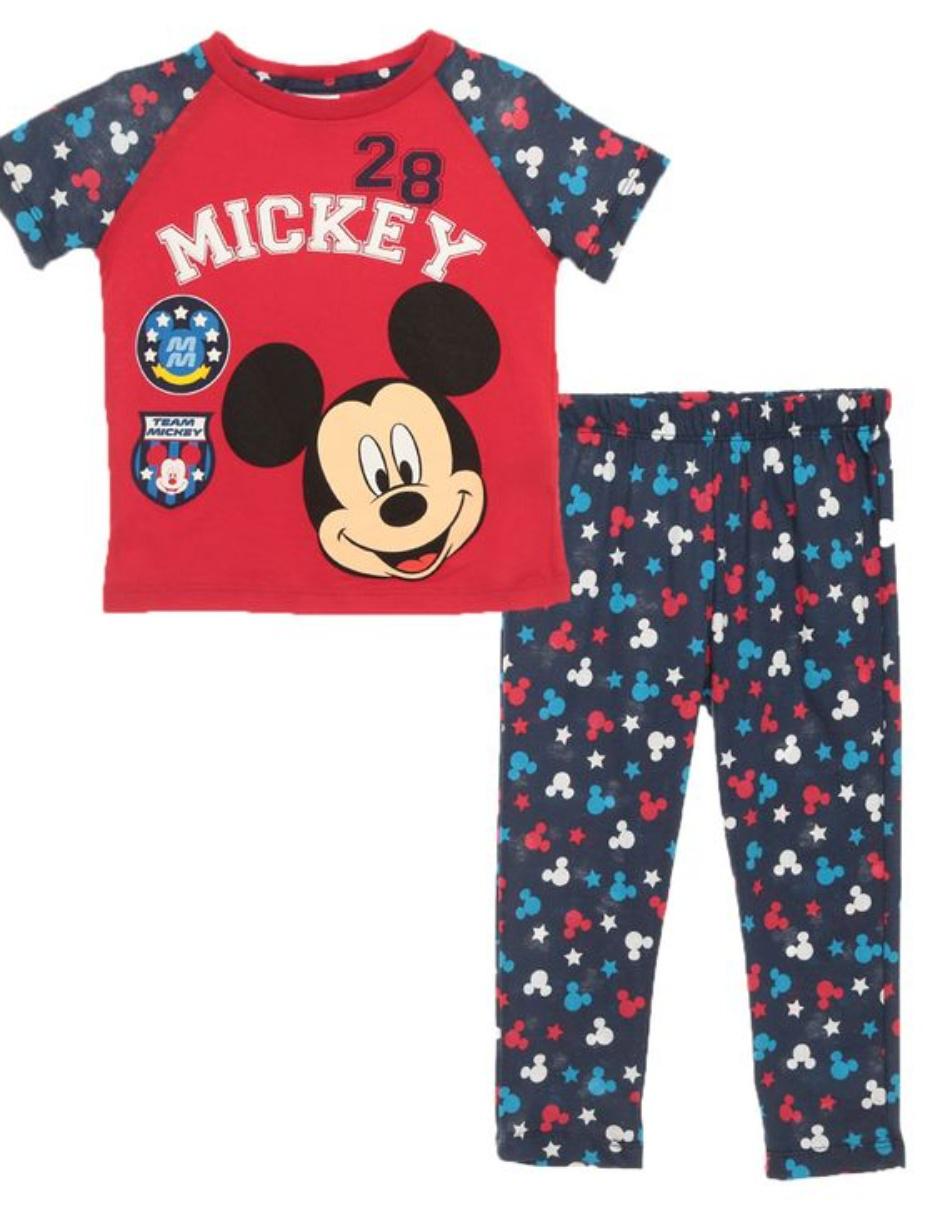 Conjunto pijama Mickey Mouse con diseño gráfico para bebé Suburbia.com.mx