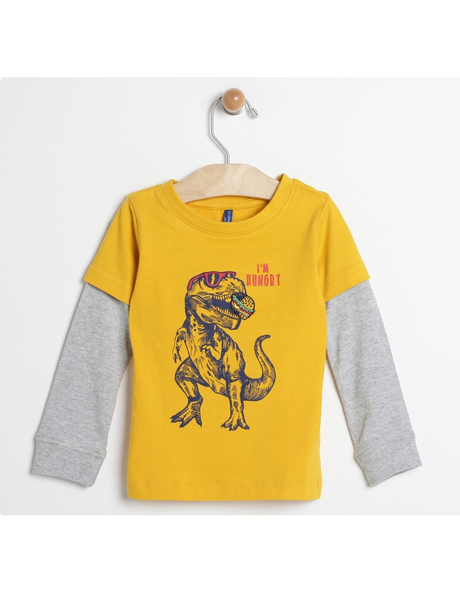 playera manga larga niño