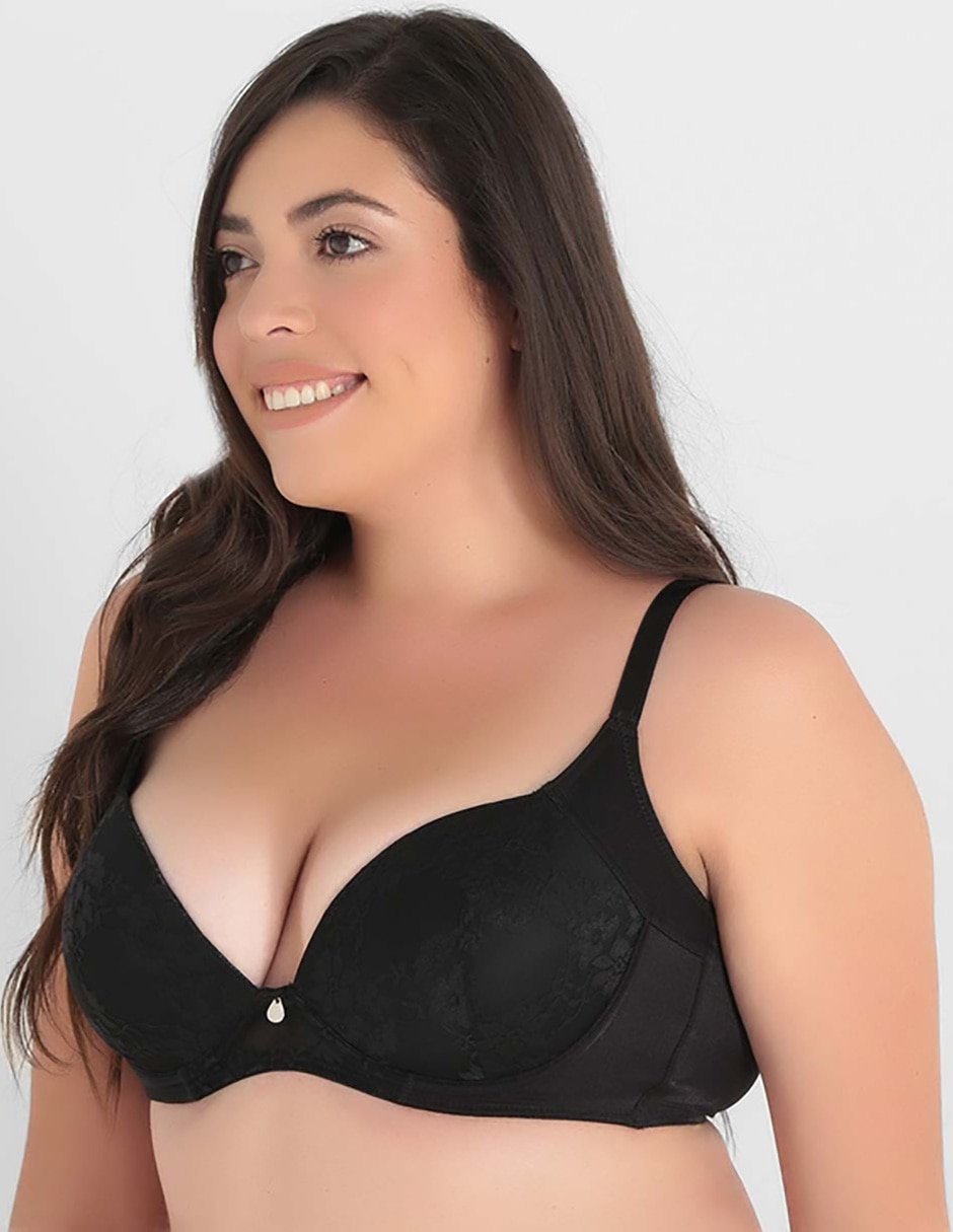 T-shirt bra con copa para mujer 2