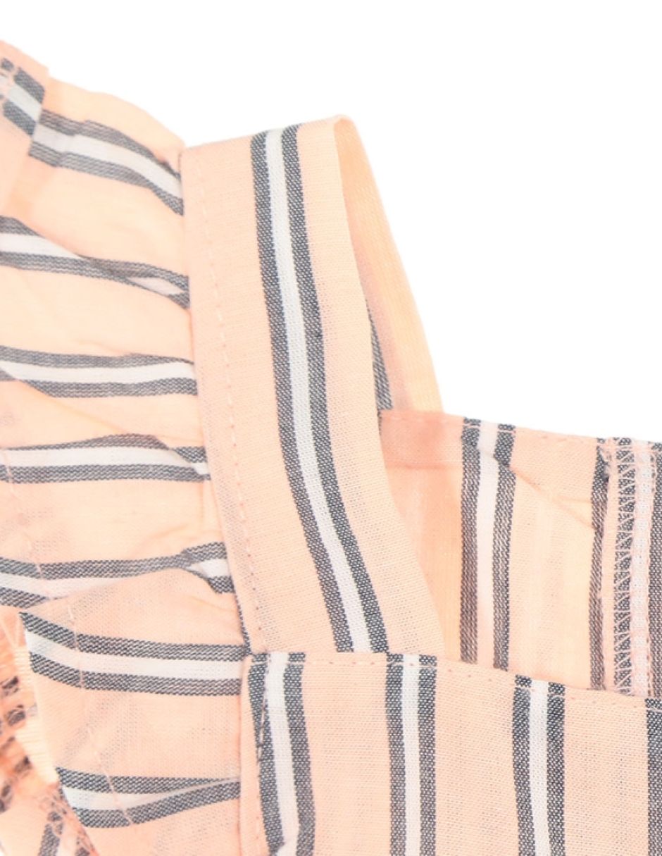 Conjunto a rayas para niña 4