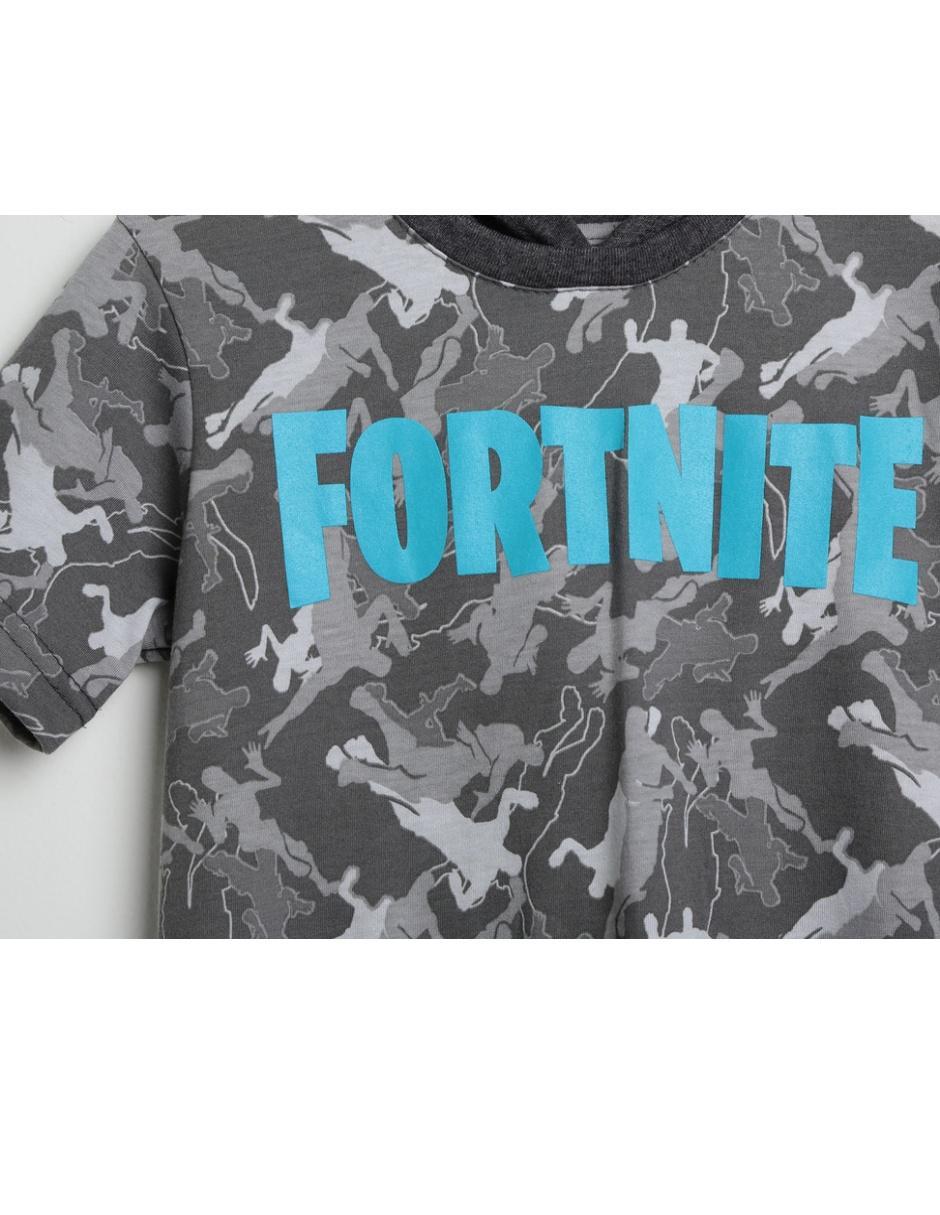 Playera Fortnite con diseño full print para niño 