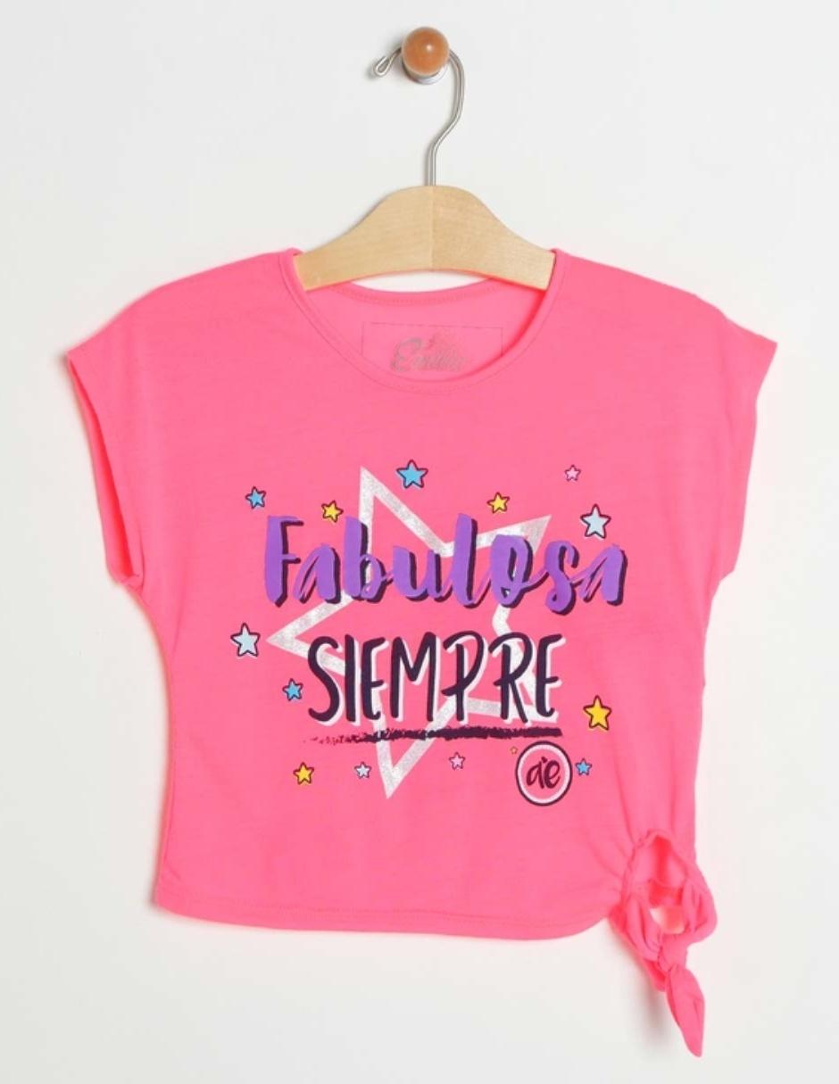 Playera Ana Emilia con nudo para niña en SB