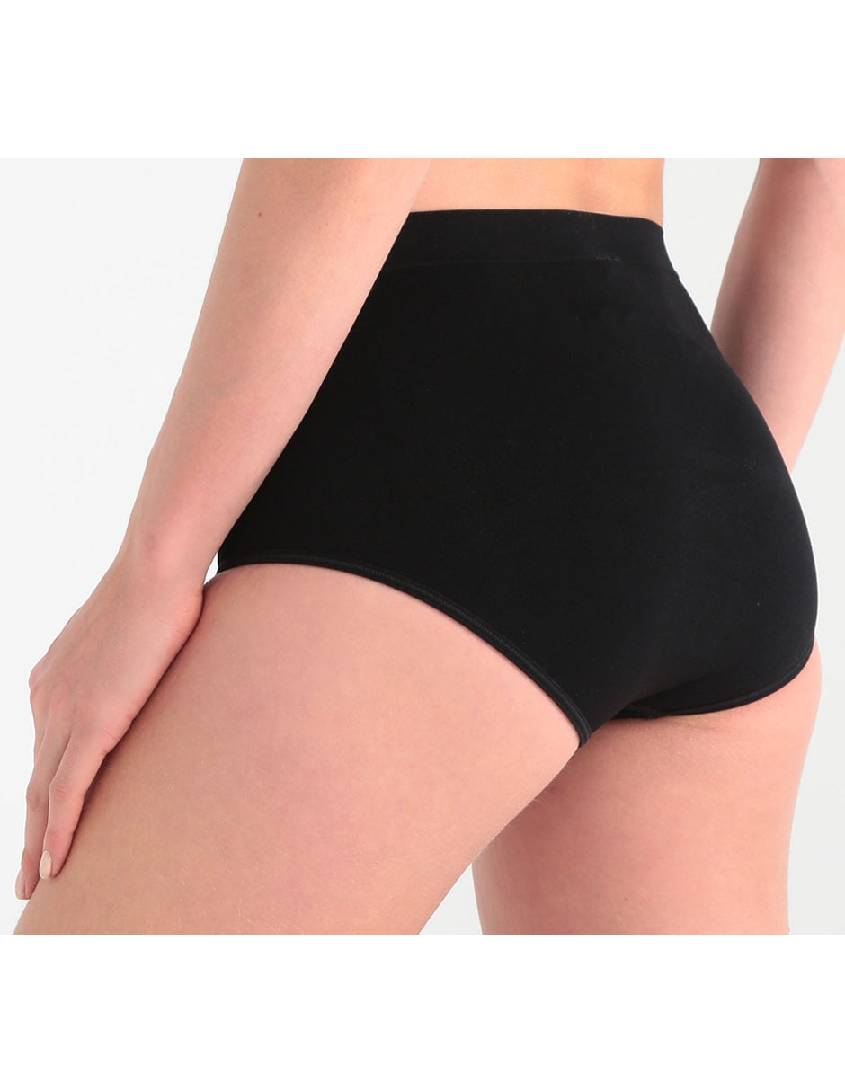 PANTALETA CANON, MED, NEGRO LISO CLÁSIC