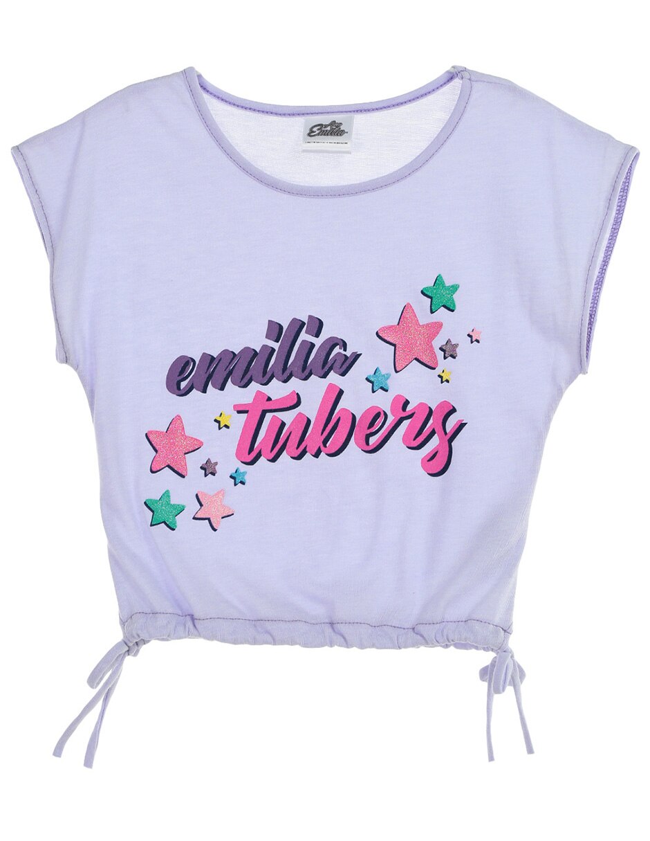Playera Ana Emilia con estampado para niña en SB
