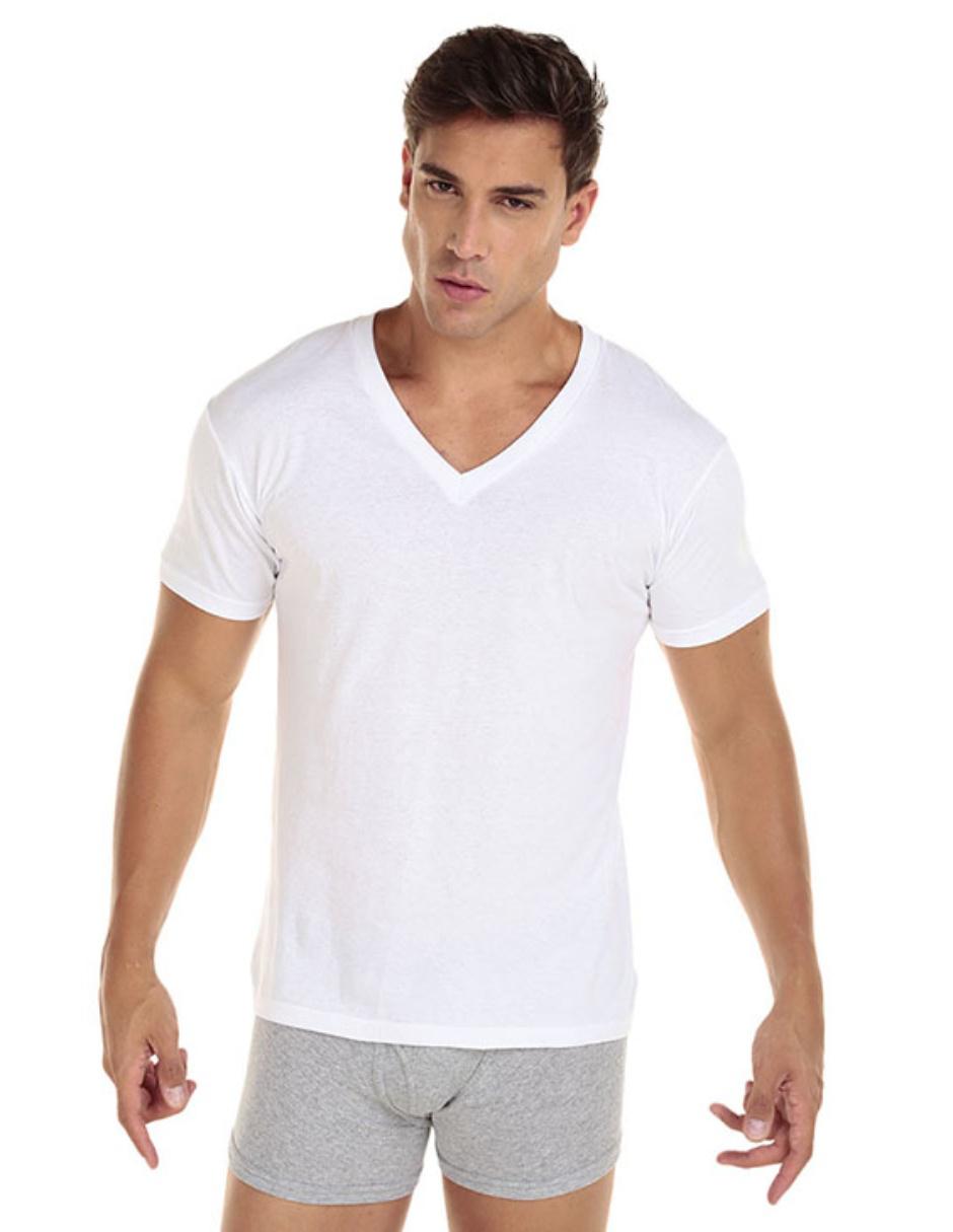 Playera cuello V para hombre 2