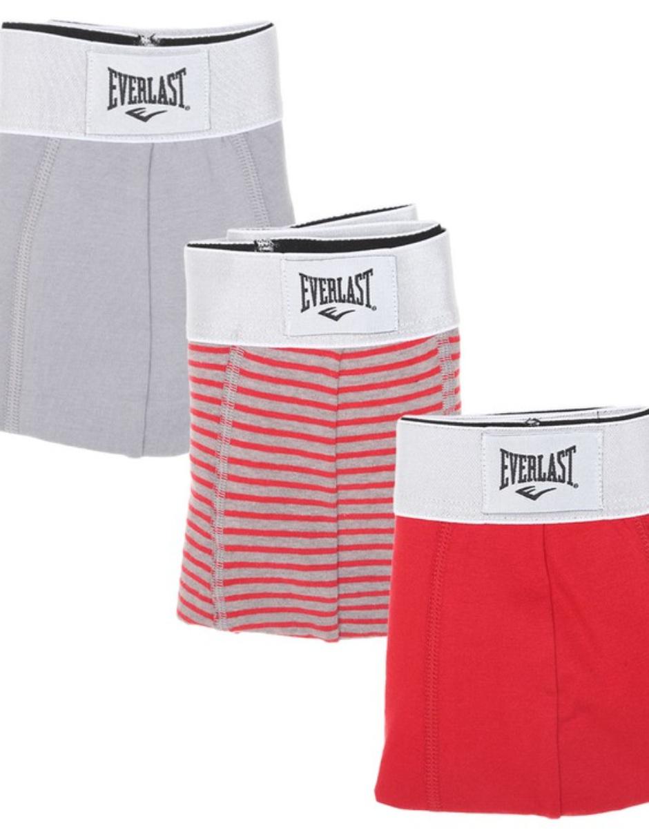 Set bóxer Everlast de algodón para hombre 3 piezas